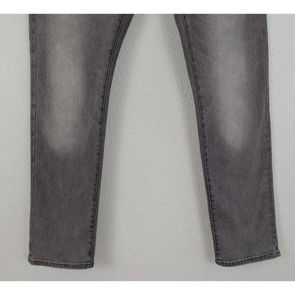 Banana Republic men sz 31/30 Skinny Jeans gray button fly stretchy 1037 - Picture 3 of 8